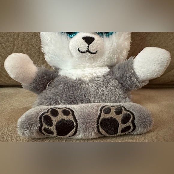 Justice TY Beanie Peek A Boo Scout the Husky Plush Phone Holder Screen Cleaner - Picture 9 of 16